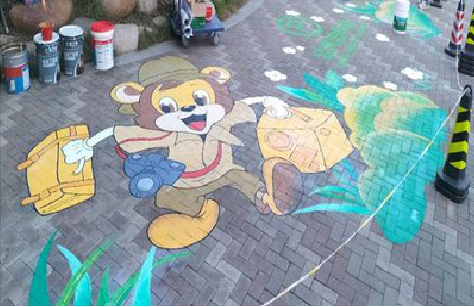 郧西夏季画地面彩绘会遇到的问题