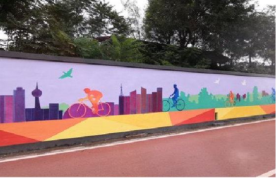 郧西墙体彩绘-围墙