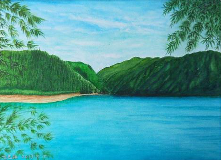 郧西在墙绘中,如何绘画绿水青山?