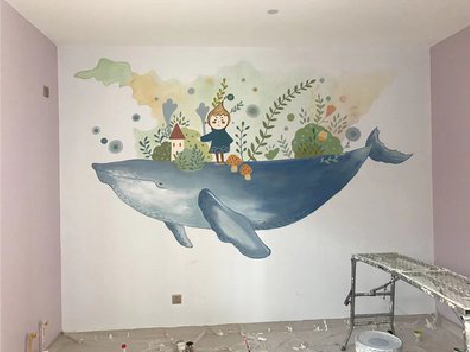 郧西手绘墙的特点及优势。